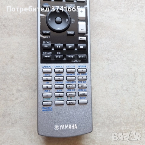 Оригинално дистанционно за ресивър Yamaha RAV380 WK48100US, снимка 3 - Ресийвъри, усилватели, смесителни пултове - 51441745