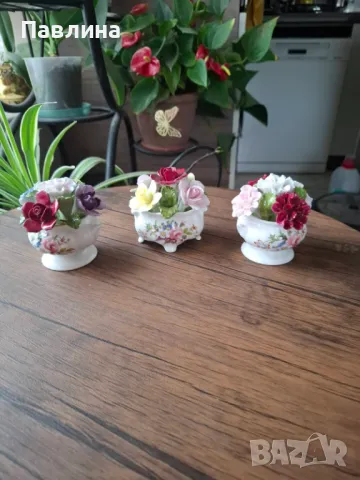 Различни модели порцеланови декорации с цветя, снимка 6 - Изкуствени цветя - 49864714
