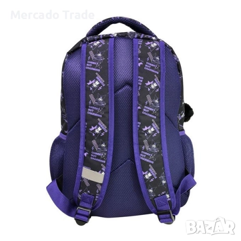 Ученическа раница за начално училище в лилаво, 3D Kuromi, За момичета, снимка 3 - Раници - 51621229