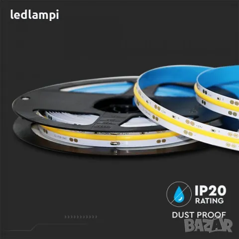 LED лента COB 24V 280LED Топло Бяла Светлина, снимка 4 - Лед осветление - 49221364