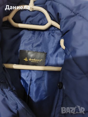 Синьо зимно яке, снимка 4 - Якета - 43660217