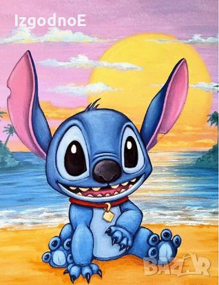 Диамантен гоблен Лило и Стич Lilo and Stitch, снимка 1 - Други - 43676749