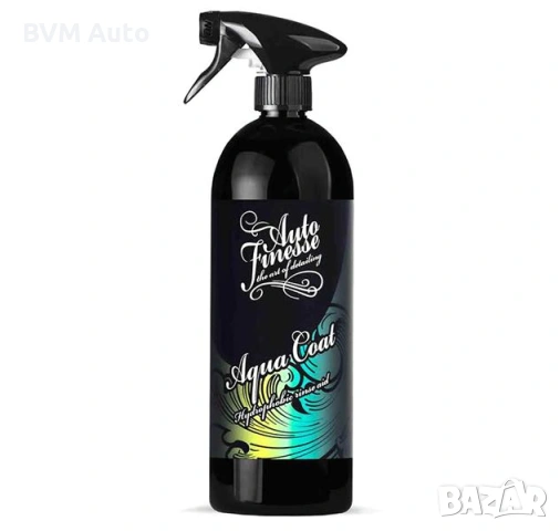 Auto Finesse Aqua Coat – керамична защита със SiO₂ (spray & rinse), 1000 ml