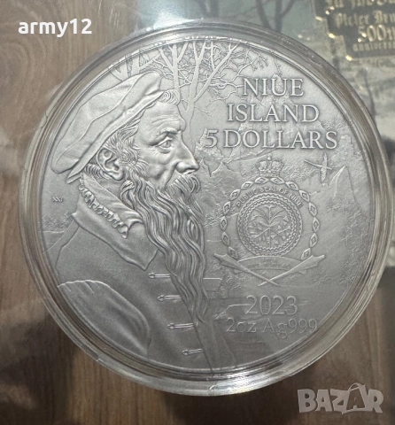 Сребърна монета 2oz., снимка 2 - Нумизматика и бонистика - 52577967