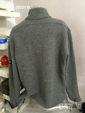 ICEBERG Jeans мъжка блуза вълна XXL, снимка 5 - Ризи - 53373361