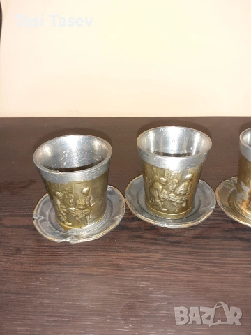 Сервиз от калаени чаши за уиски, снимка 2 - Сервизи - 53243958