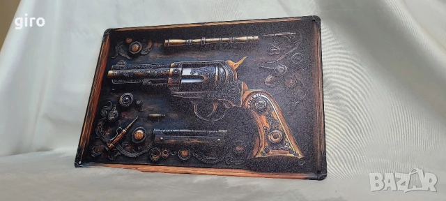 Метална картина "Револвер Колт", снимка 4 - Картини - 50791803