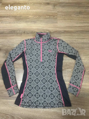 Дамска ! Helly Hansen Merino Wool Warm Freeze 1/2 Zip Base Layer , M размер, снимка 2 - Спортни екипи - 53197673