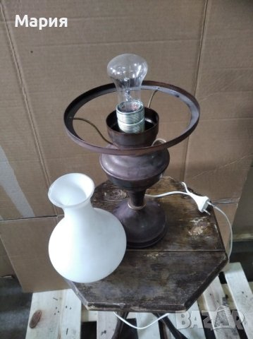 "Газена" електрическа лампа, снимка 3 - Настолни лампи - 37149293