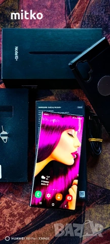 SAMSUNG GALAXY NOTE 10 PLUS-Топ състояние.12/256gb.Пълен комплект 