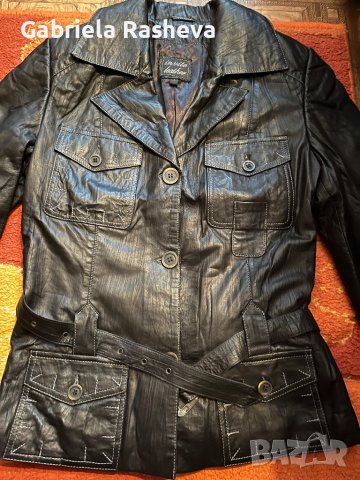 Кожено яке, снимка 2 - Якета - 39024137
