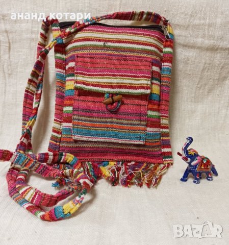 Малки чанти тъкани с ресни- 1 - 9 , снимка 4 - Чанти - 38377671