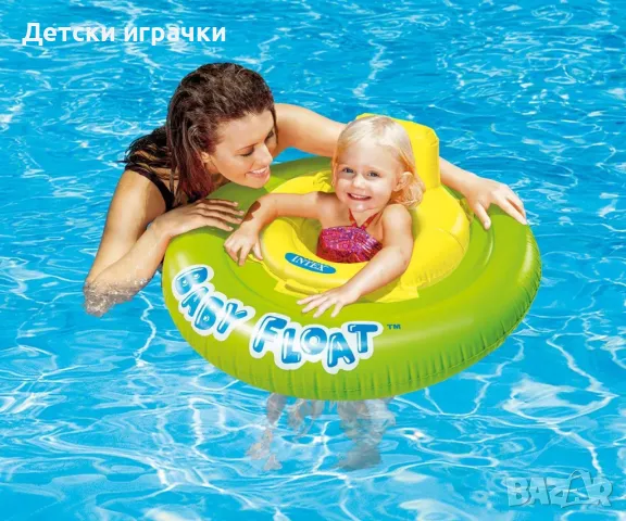 Надуваем пояс за бебета Intex Wet Set, 76 см, PVC, снимка 1