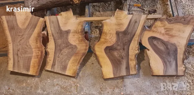 Орехови трупи талпи, снимка 5 - Маси - 49695336