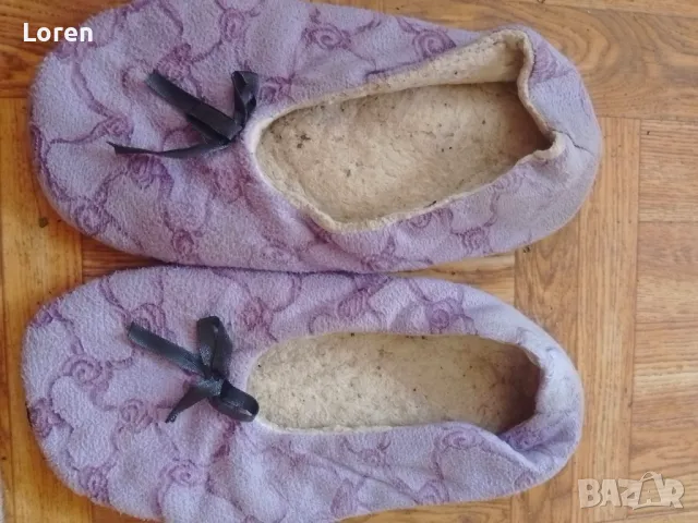 Подарявам!Пантофки меки и леки в лилав цвят