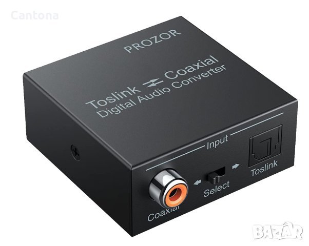 PROZOR 192K DTS/Dolby-AC3 двупосочен цифров сплитер с оптичен и коаксиален вход и изход, снимка 1 - Други - 40405939