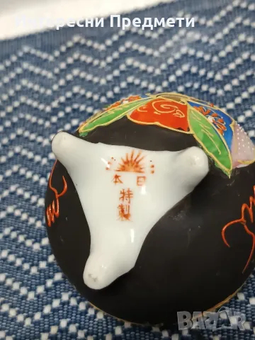 Малка Японска Ваза тип Satsuma, снимка 5 - Антикварни и старинни предмети - 50349840