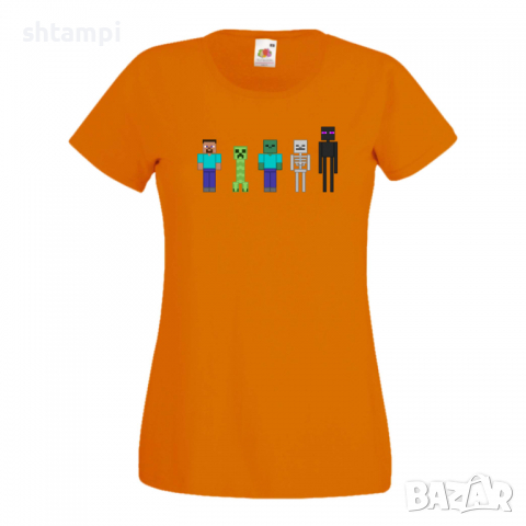 Дамска тениска Minecraft 7 майнкрафт Minecraft,Игра,Забавление,подарък,Изненада,Рожден Ден., снимка 11 - Тениски - 36520921