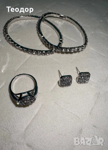 Комплект дамски бижута, снимка 4 - Бижутерийни комплекти - 52496732
