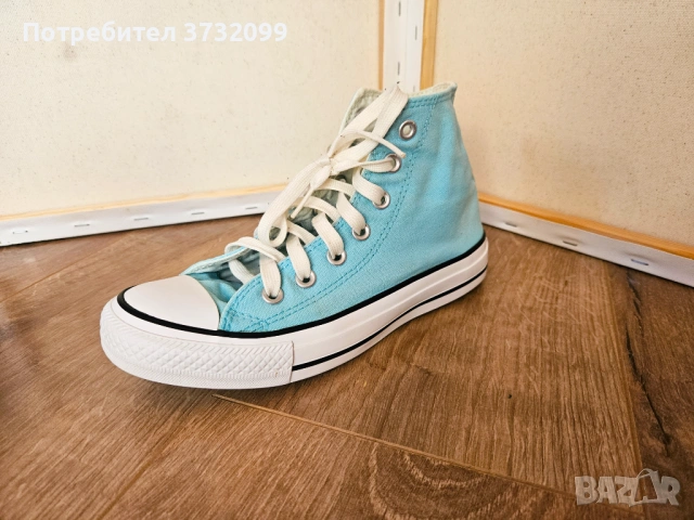Високи кецове Convers, светло сини. Размер -36ти., снимка 6 - Маратонки - 53512428