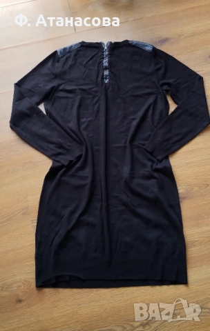 Атрактивна рокля есен зима, вискоза, размер M, отлична, снимка 4 - Рокли - 52168097