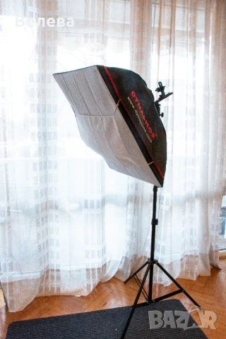 Софтбокс 50x70 см+Статив за студийно осветление+Адаптер