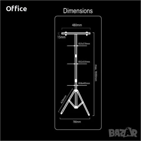 Лед прожектори със стойка + захранващ кабел, снимка 4 - Прожектори - 19779853