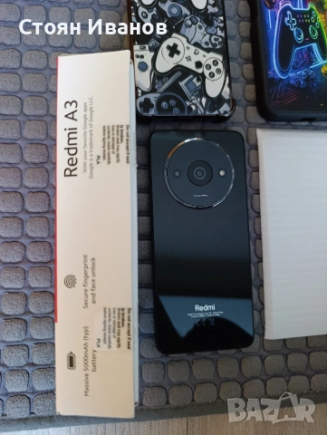Xiaomi Redmi A3 в комплект с 5 броя стъклени протектори,2 кейса за гръб и 2 протектора за камера!, снимка 4 - Xiaomi - 53520884