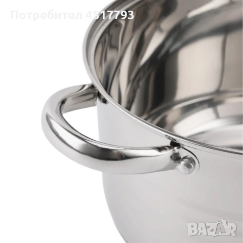 Комплект тенджери от неръждаема стомана ADM – 12 части с капаци BXGG-001, снимка 5 - Съдове за готвене - 53155079