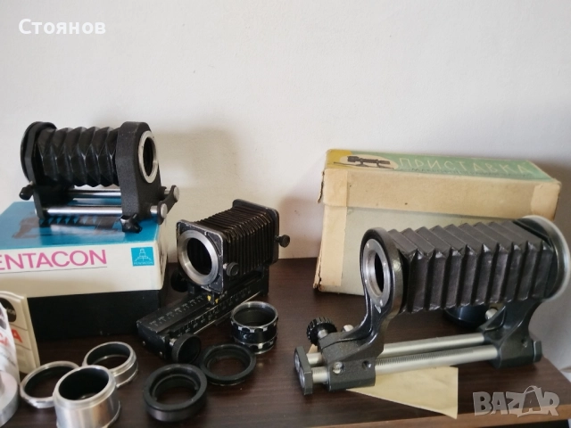 Мехови Приставки за камери  ZENIT,PENTACON,M.A.P за макроснимки на М39, М42 байонет , снимка 3 - Чанти, стативи, аксесоари - 40953641