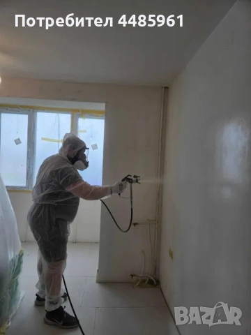 Професионално машинно боядисване с латекс - апартаменти и входове на блокове, снимка 3 - Бояджийски услуги - 51805097
