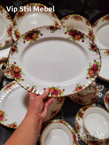 Сервиз за хранене Royal Albert,  Old County Rose , снимка 7 - Сервизи - 48952345
