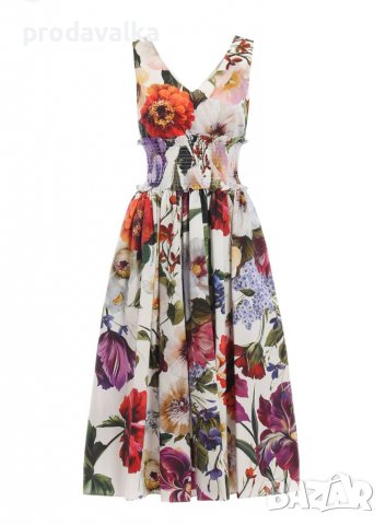 Дамска рокля с флорални мотиви , снимка 5 - Рокли - 40044974