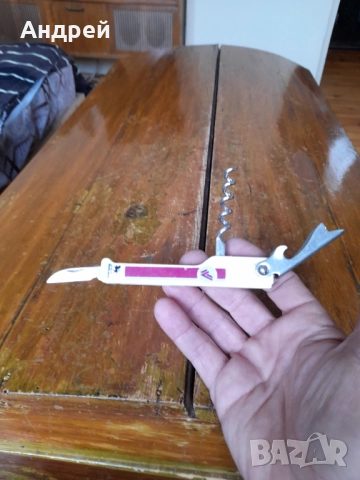 Стар нож,отварачка,тирбушон Wellcome, снимка 4 - Други ценни предмети - 52203924