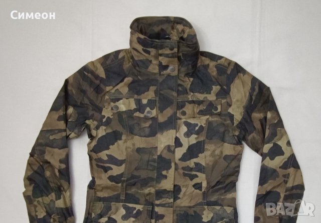 The North Face HyVent Camouflage Jacket оригинално яке XS с качулка, снимка 2 - Якета - 43501530