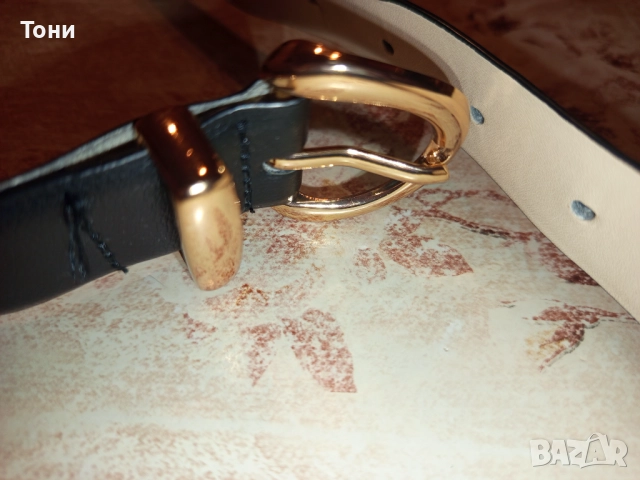 H&M Нов Дамски Кожен Колан S/95см, снимка 3 - Колани - 52675800