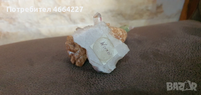 Фигурка на птица от полускъпоценни камъни, снимка 6 - Колекции - 53292901