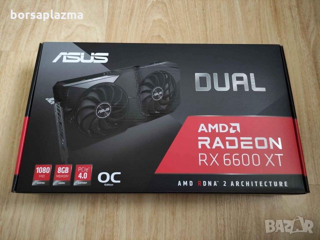Чисто нова видеокарта ASUS Radeon RX 6600 XT DUAL , снимка 1