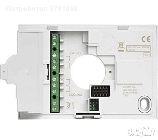 Bticino SXW8002W Интелигентен стенен WiFi термостат Smarther2 Netatmo, снимка 7 - Други - 52859522