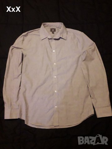 Мъжка дълга риза H&M, снимка 1 - Ризи - 38842375