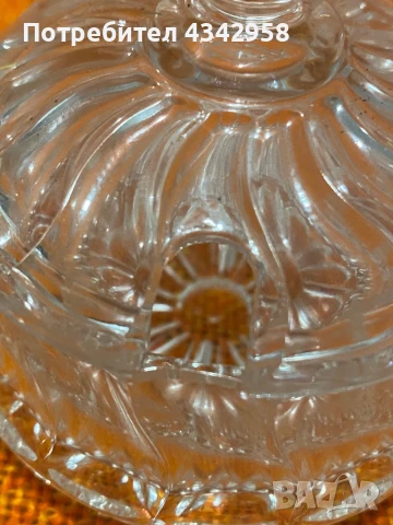 Vintage . Кристална вазичка за сладко или захар., снимка 4 - Антикварни и старинни предмети - 51320750