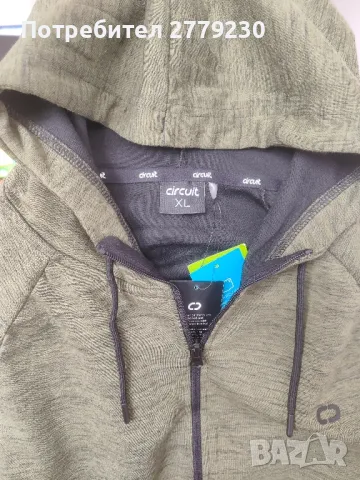 Горнище с качулка Ново с етикети XL