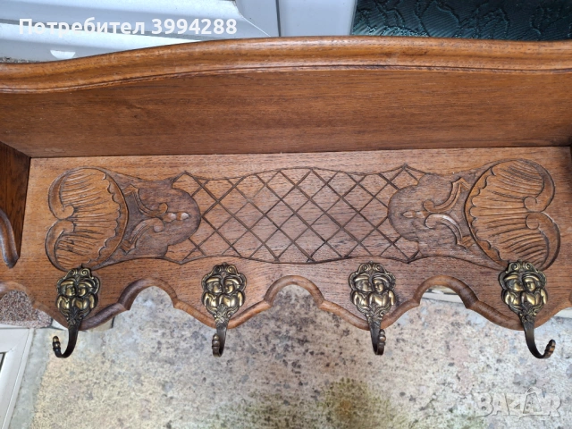 Закачалка дърворезба, снимка 2 - Закачалки - 53604373