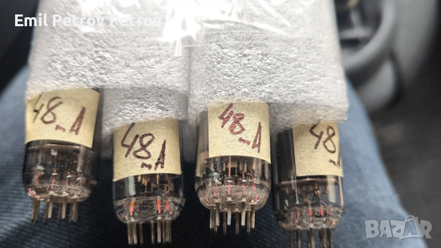 ⭐⭐⭐ 8бр. Радиолампи 6П14П (EL84) – Напаснат октет (Matched Octet), завод „Рефлектор“