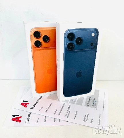 НОВ! iPhone 17 Pro Max 512GB Orange / Blue Гаранция 24 Месеца!
