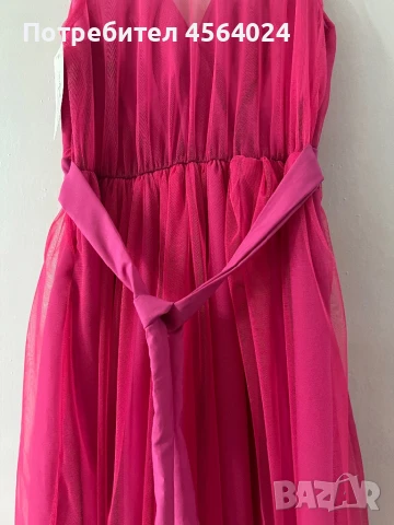 Дамска розова рокля, снимка 7 - Рокли - 51360791