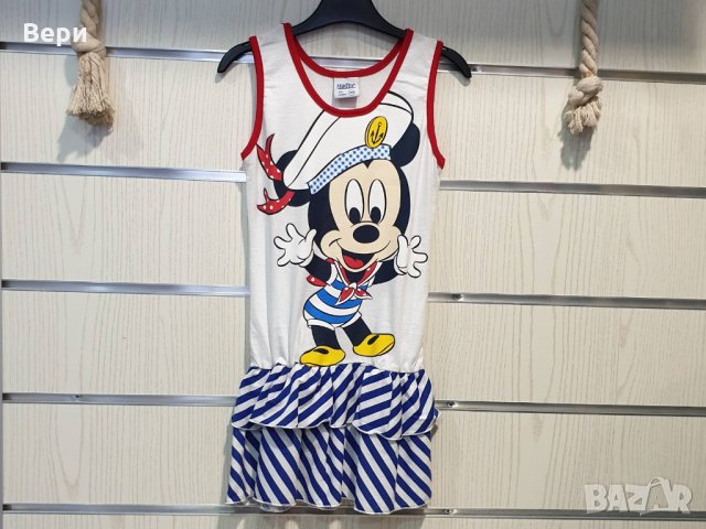 Нова детска моряшка рокля с трансферен печат Мики маус, снимка 12 - Детски рокли и поли - 29030051