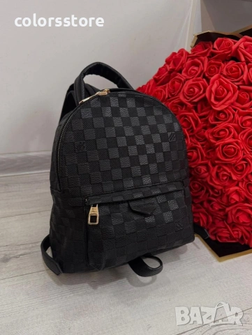 Черна раница LouisVuitton -IM76k