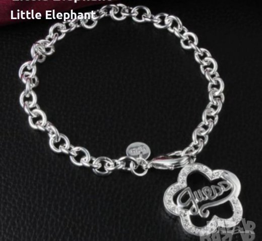 Сребърна гривна,бранд,колекция"Bloom"-цвете с печат 925/нова, снимка 1