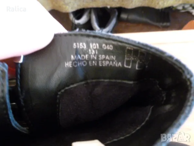 ZARA боти от естествена кожа с кабси, снимка 6 - Дамски боти - 47372410